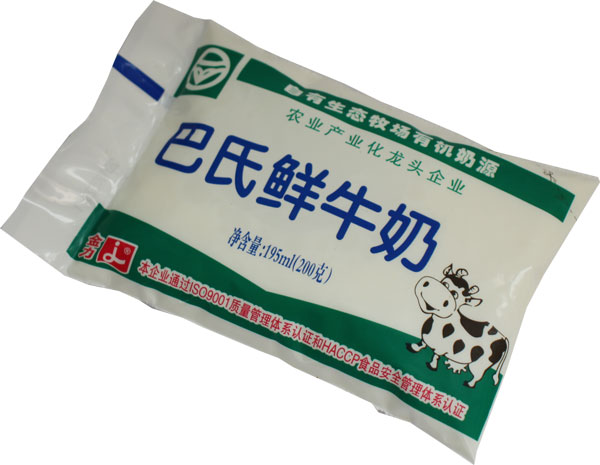 巴氏鲜牛奶. - 袋装奶系列-产品中心 - 泰州北大荒食品有限公司